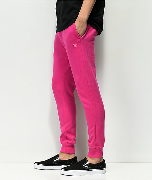 champion pink joggers