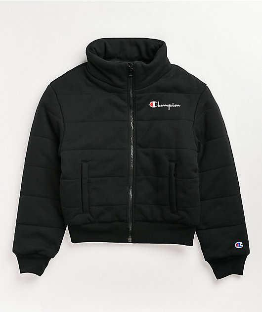 Expect Disapproved Hurry up Champion Reverse Weave Quilted Black Puffer Jacket