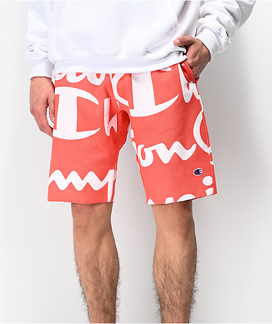 orange champion shorts