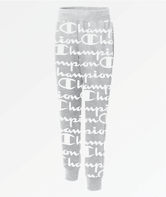 champion aop script reverse weave jogger