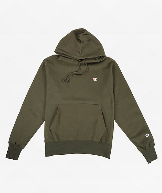 Green mens champion hoodie online