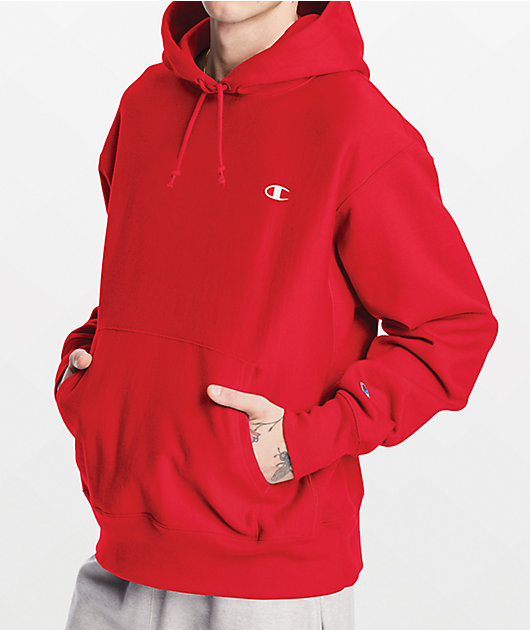 Hoodie champion red new arrivals