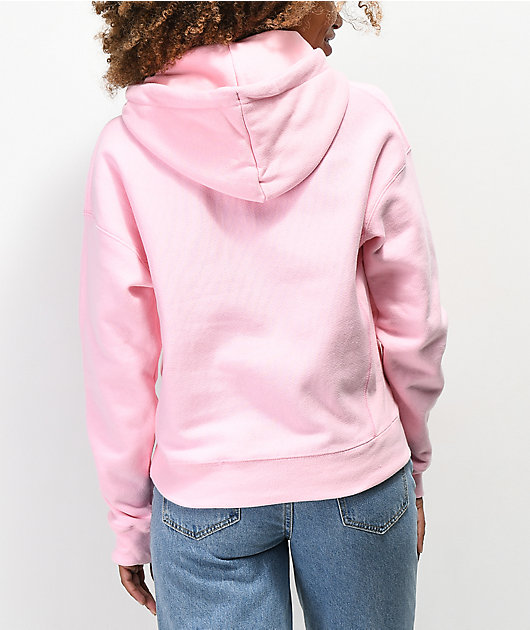 champion reverse weave sublimated pink hoodie