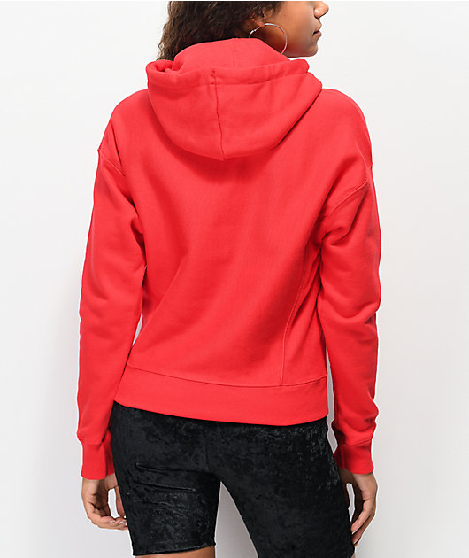 Champion Reverse Weave Three Color Red Hoodie Zumiez