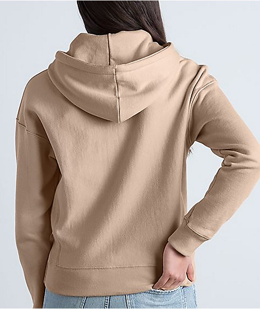 champion hoodie tinted tan