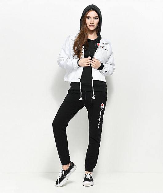 Champion Script Black Joggers