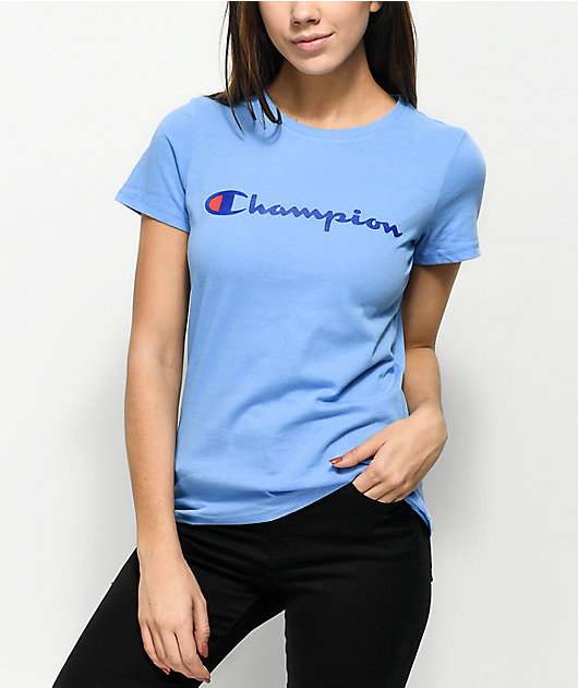 blue champion tee