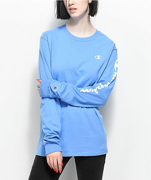 champion light blue shirt online