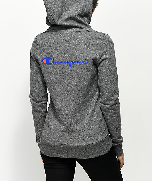 charcoal champion hoodie