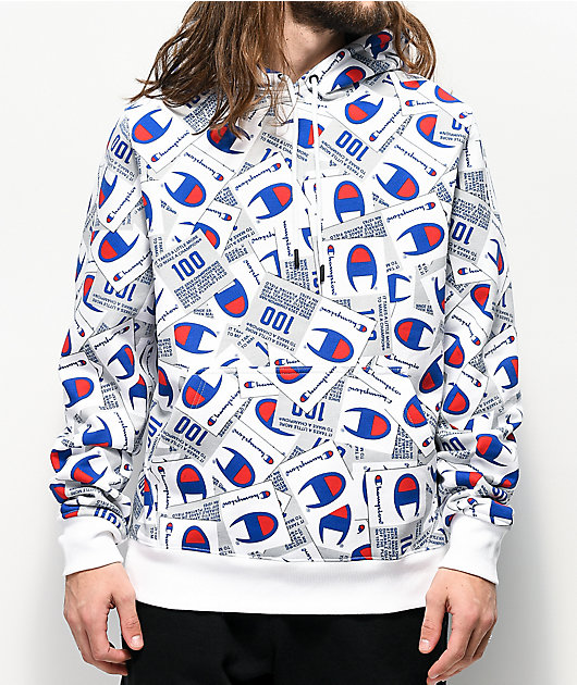 Champion All Print Hoodie Online Sale, UP TO 51% OFF