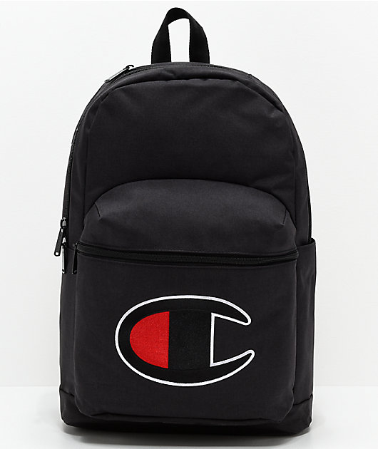 champion supercize 2.0 black & white backpack