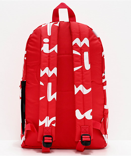 champion supercize 2.0 red and white backpack