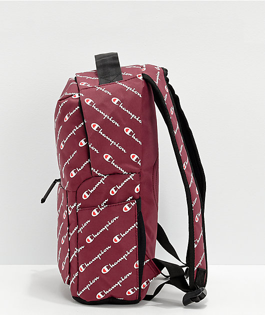 burgundy champion backpack