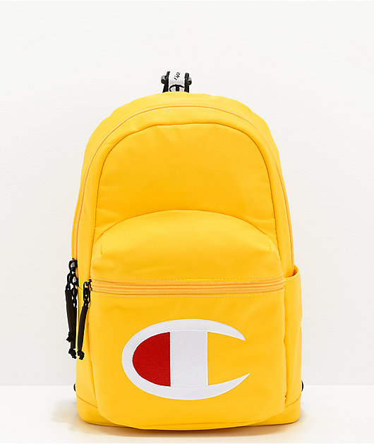 yellow champion bookbag