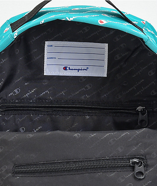teal champion backpack