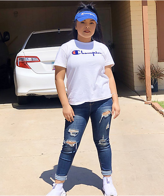 Champion Twill & Mesh Surf Blue Visor