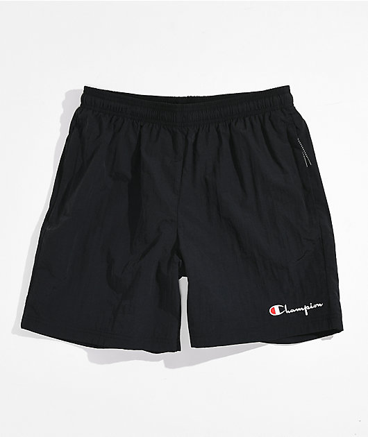 Champion Warm Up Black Nylon Shorts Zumiez