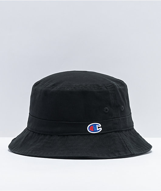 Champion Washed Black Bucket Hat | Zumiez