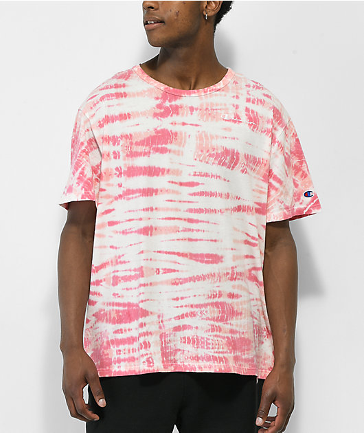 pink tie dye shirt men