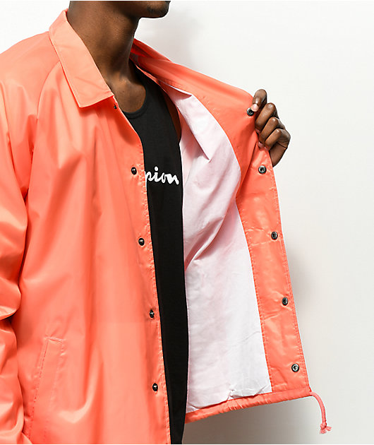 champion coach jacket red