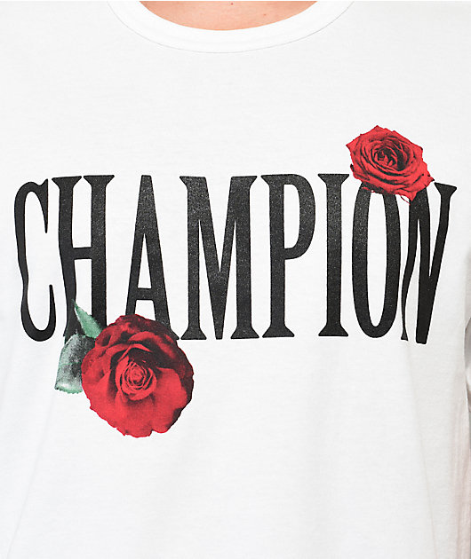 Champion With Roses White T-Shirt