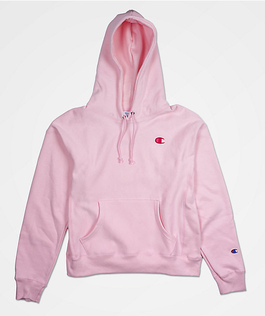 Champion Women's Reverse Weave Candy Pink Hoodie