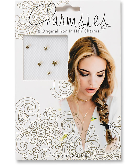 Charmsies Gold Star Hair Charms