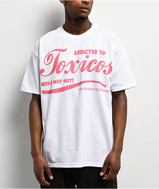 Chicos Toxicas Addicted To Toxicas White T-Shirt