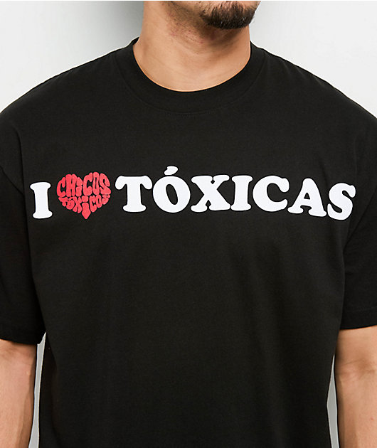 Chicos Toxicos I Heart Toxicas Black T-Shirt