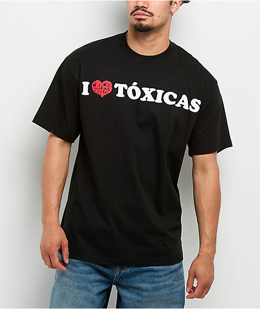 Chicos Toxicos I Heart Toxicas Black T-Shirt | Zumiez