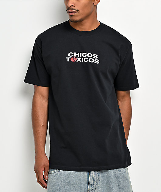 Chicos Toxicos I Love Toxicas Rhinestone Black T-Shirt