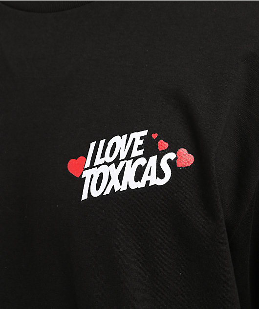 Chicos Toxicos I Love Toxico Black T-Shirt