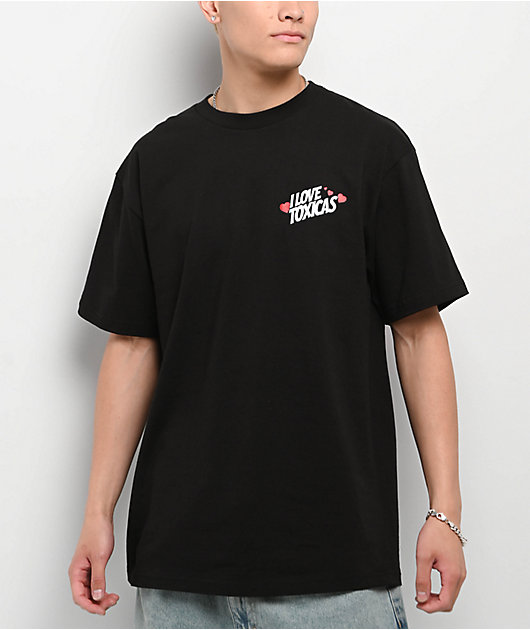 Chicos Toxicos I Love Toxico Black T-Shirt