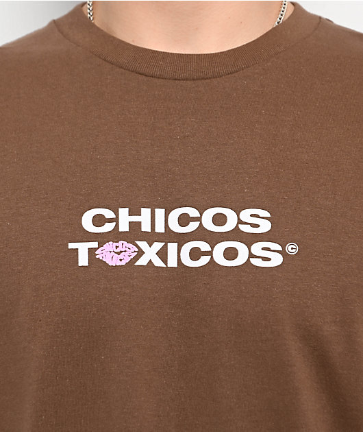 Chicos Toxicos In Toxicas We Trust Brown T-Shirt
