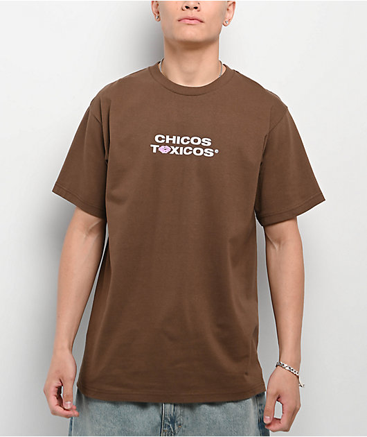 Chicos Toxicos In Toxicas We Trust Brown T-Shirt
