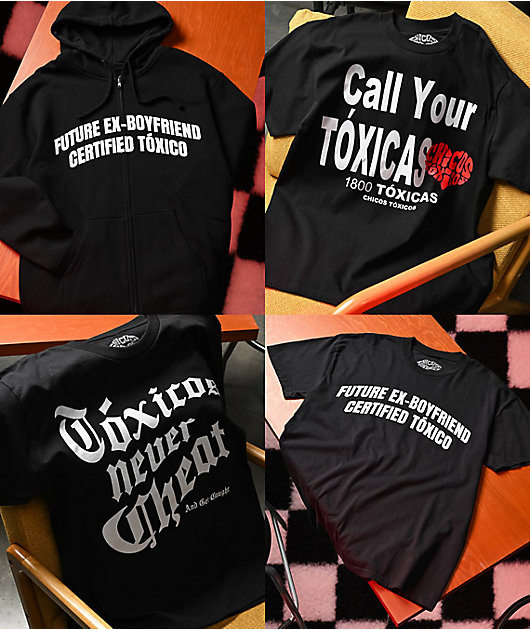 Chicos Toxicos Never Cheat Black T-Shirt