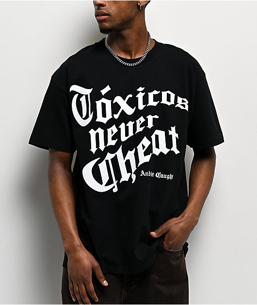 Chicos Toxicos Never Cheat Black T-Shirt
