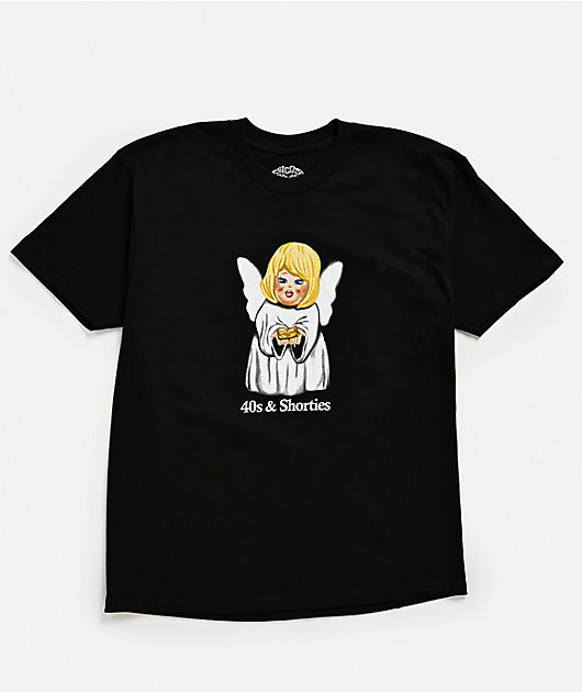 Chicos Toxicos x 40s & Shorties Angels Black T-Shirt | Zumiez