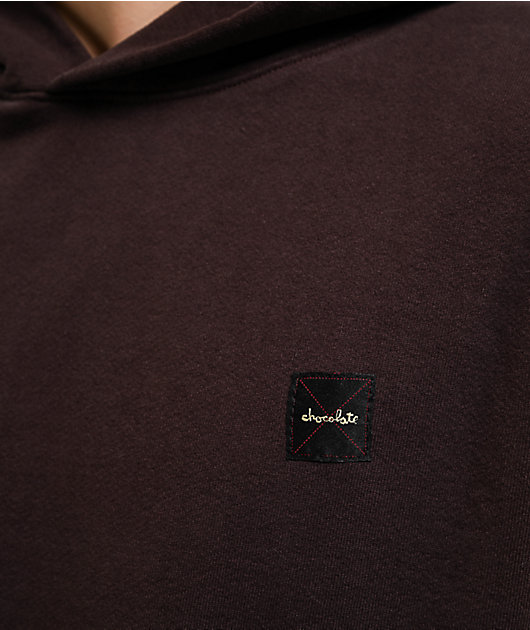 ミュージシャン EMBROIDERY LOGO HOODIE / CHOCOLATE BROWN Chocolate Work Label Brown Hoodie | Zumiez