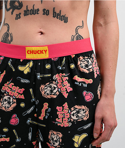 Chucky Wanna Play Black Lounge Pants