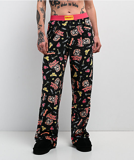Chucky Wanna Play Black Lounge Pants