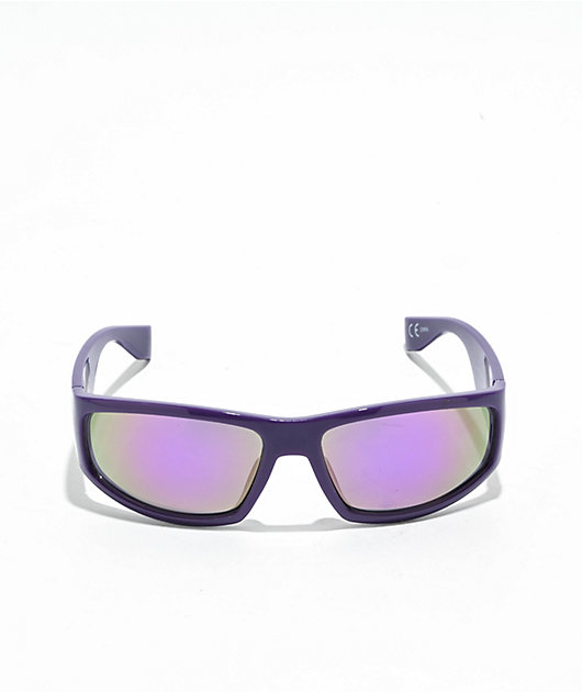Chunky Purple Racer Sunglasses