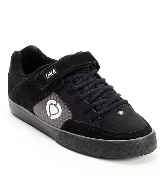 Circa 205 Vulc Black, Dark Gull, \u0026 White Skate Shoes | Zumiez