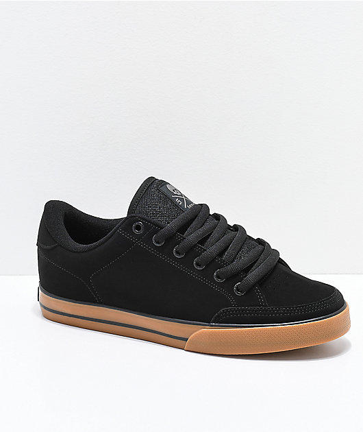 Circa Lopez 50 Black \u0026 Gum Skate Shoes | Zumiez