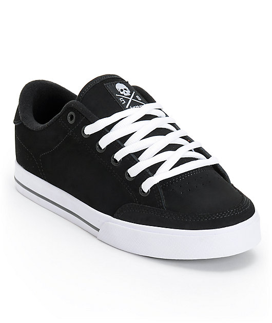 Circa Lopez 50 Black &amp; White Skate Shoes Zumiez