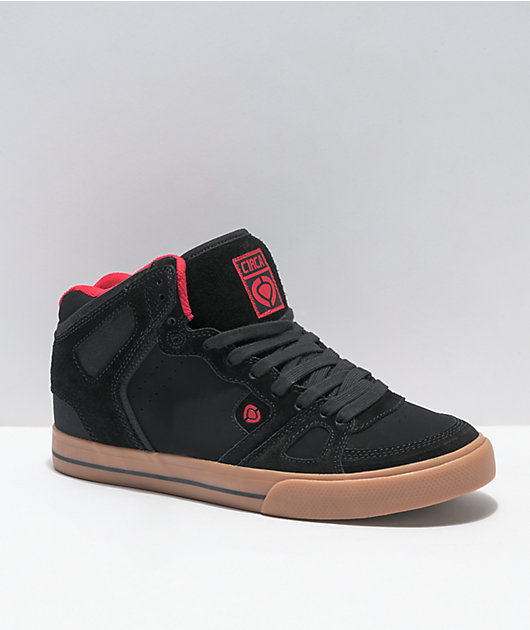 Circa Lopez 99 Mid Black Gum Skate Shoes - Main Image