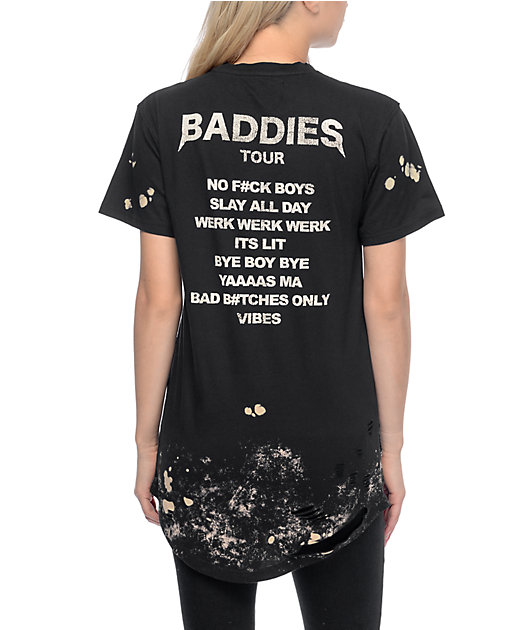 Civil Baddies Tour Black Drop T-Shirt