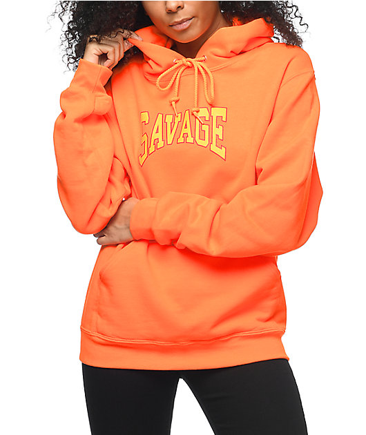 Civil Savage sudadera con capucha en color naranja | Zumiez