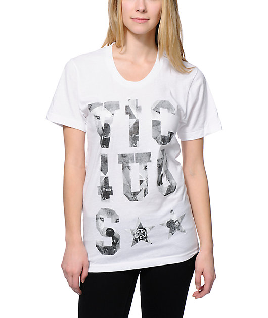 Civil Vicious 3.1 White Boyfriend Fit T-Shirt