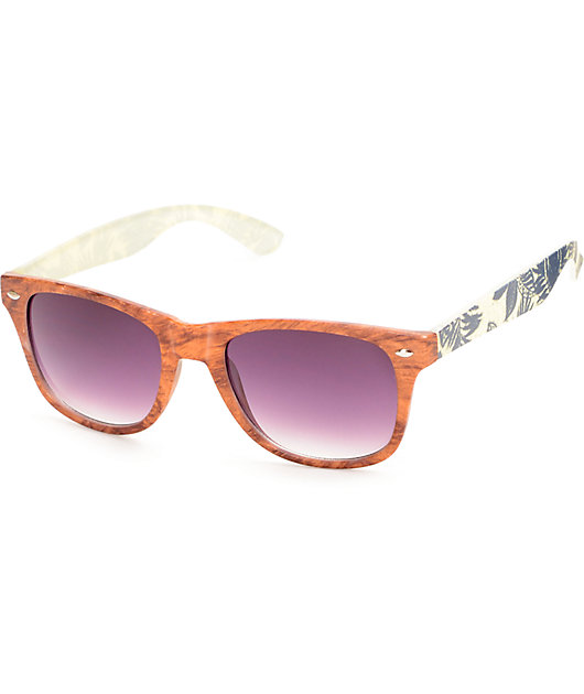 Classic South Pacific Wood & Palm Sunglasses
